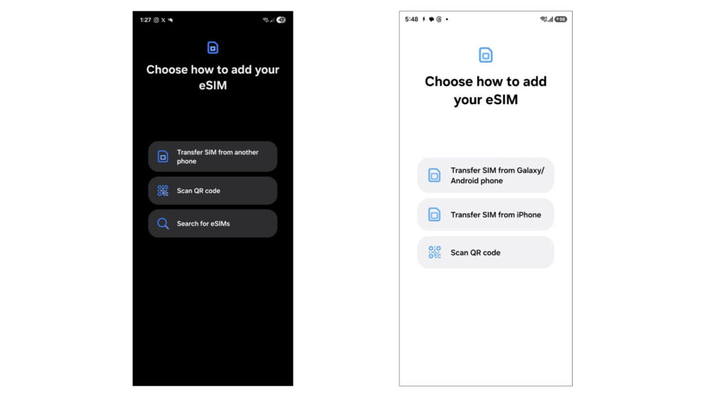 Samsung could make switching your eSIM from iPhone to Galaxy much easier