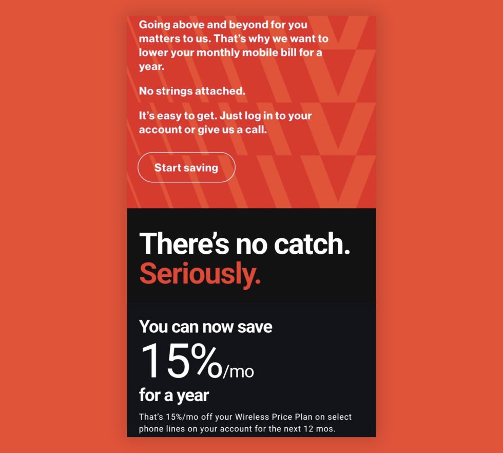 Verizon Pushing Surprise New Loyalty Discounts With “No Catch”