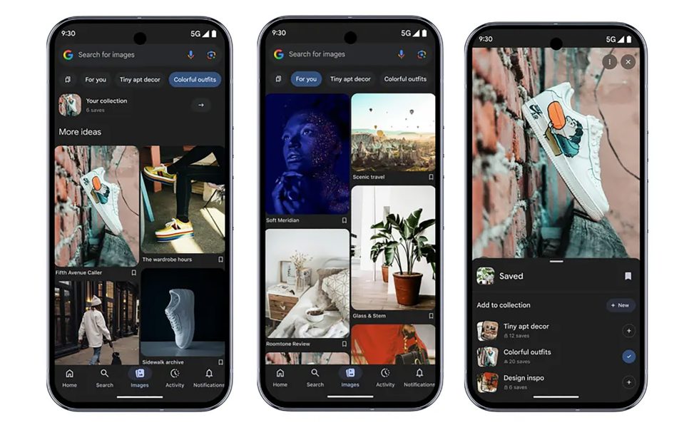 Google App Gets Images Tab and Way to Organize Interests