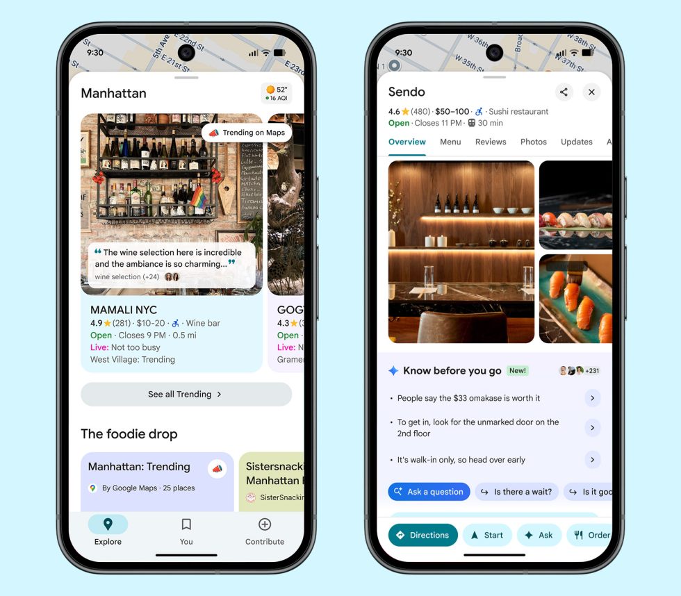 Google Maps Adds Gemini Insider Tips, EV Charger Predictions, More