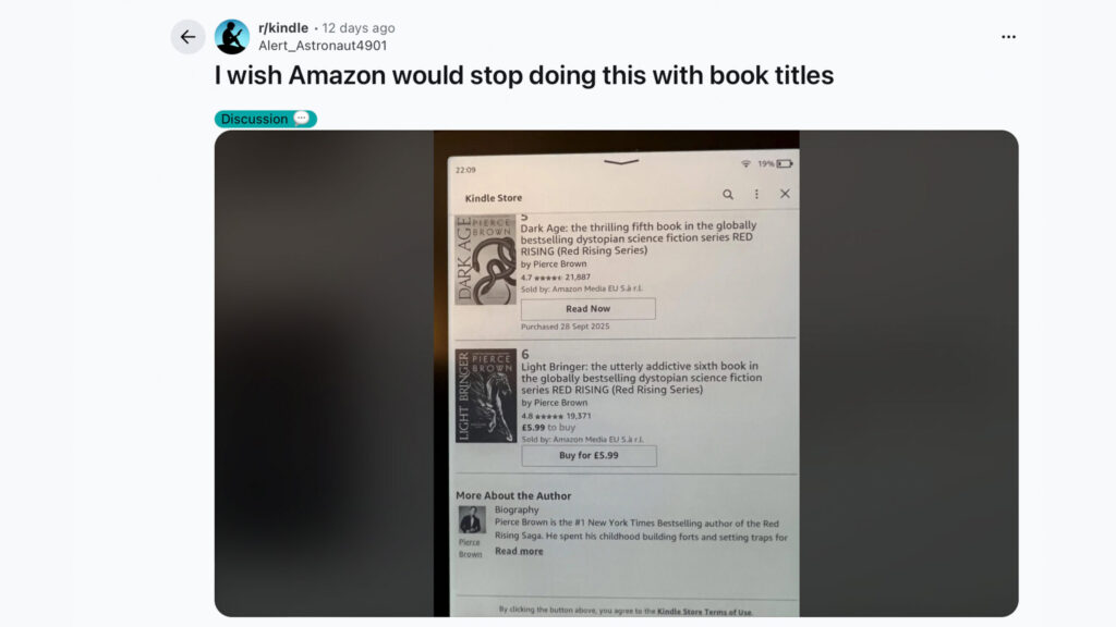 The Kindle store is getting wrecked by SEO-stuffed book titles — and readers are fed up
