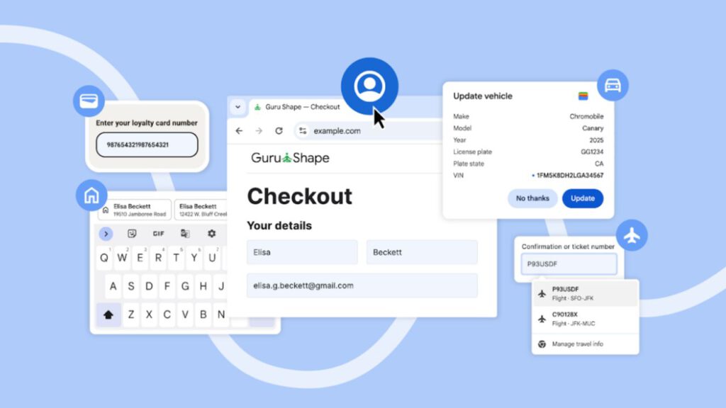 Chrome's enhanced autofill features arrive to simplify your holiday planning