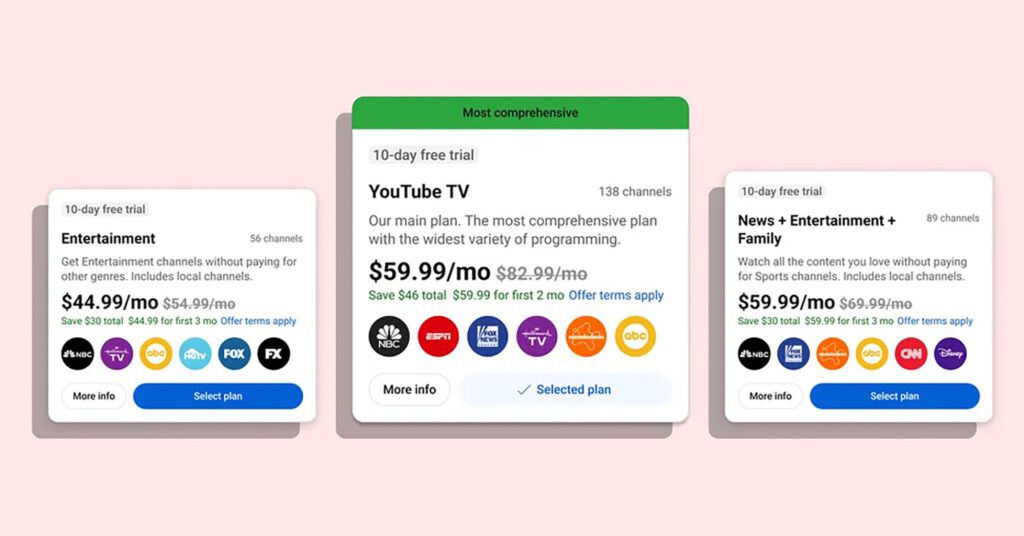 YouTube TV Gets Flexible, Intros Sports Plan for $65/Mo and More